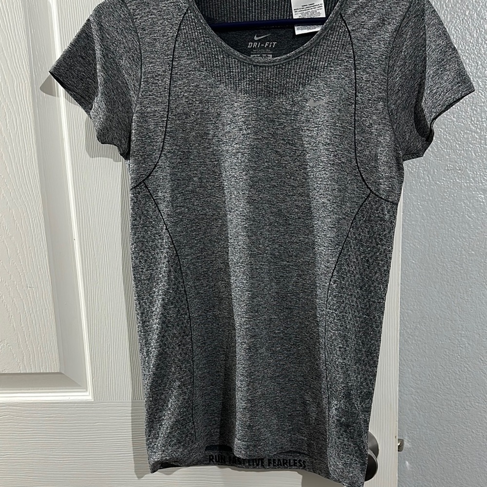 Nike Women's Gray Dri-FIT Top